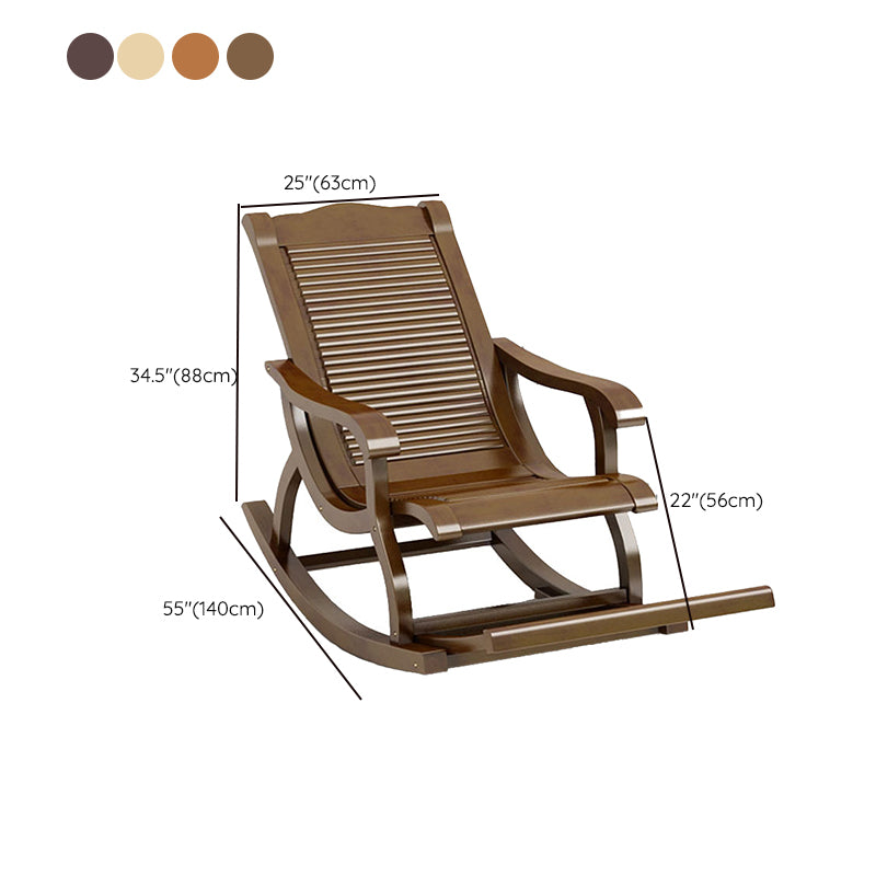 Chinese Solid Wood Lazy Sofa Chair Home Rocking Chair for Living Room