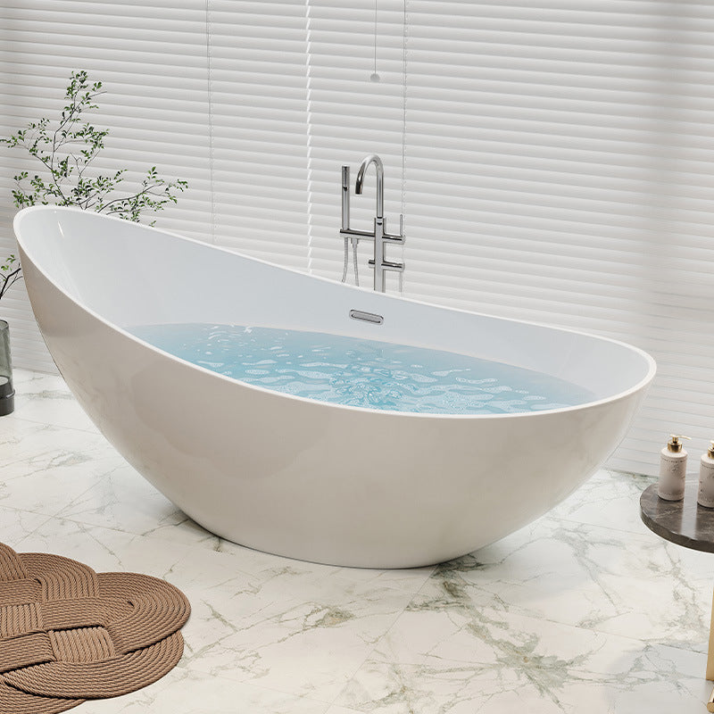 Acrylic Soaking Bathtub Antique Finish Single Slipper Bath Tub