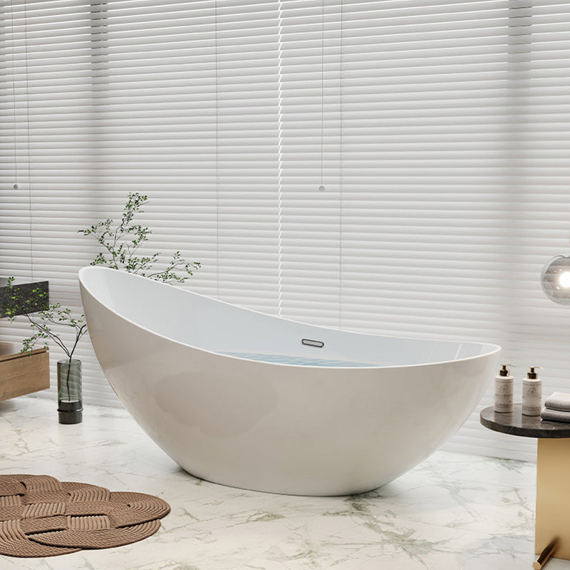 Acrylic Soaking Bathtub Antique Finish Single Slipper Bath Tub