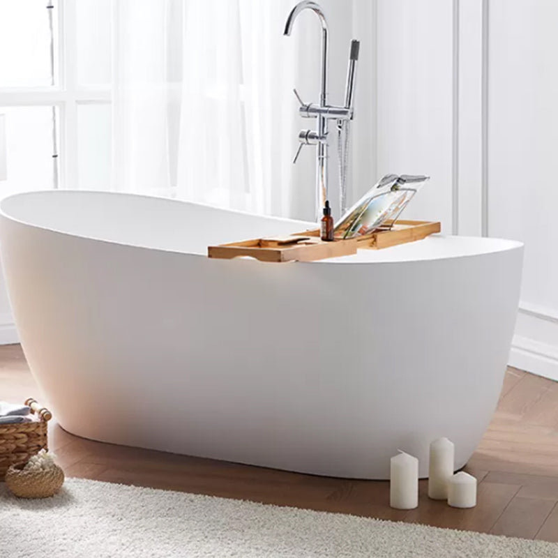 Stone Soaking Bathtub Antique Finish Single Slipper Bath Tub