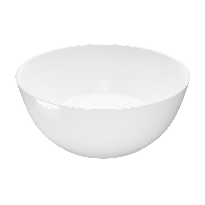 Acrylic Round Tub Soaking Freestanding Bathtub , 23.62-inch Tall