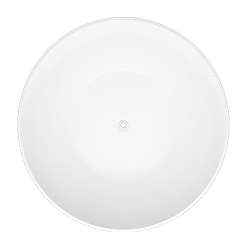 Acrylic Round Tub Soaking Freestanding Bathtub , 23.62-inch Tall
