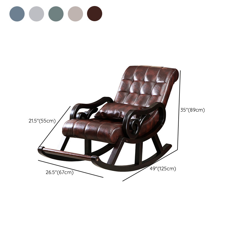 Mid-Century Modern Style Rocking Chair Wooden Sofa Rocking Chair