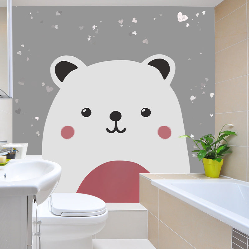 Modern Style Illustration Mural Wallpaper Cartoon Animals Indoor Wall Mural