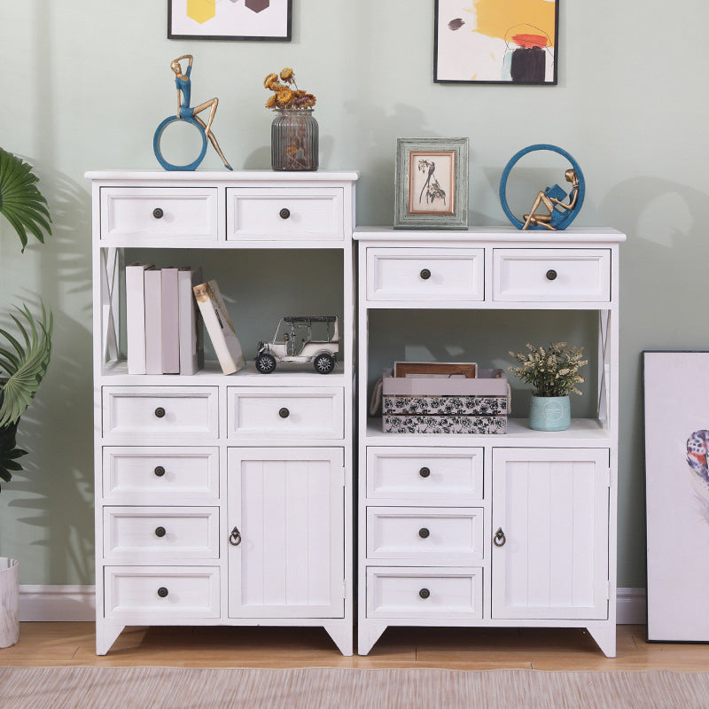 Coastal Combo Dresser Solid Wood Storage Chest Dresser for Bedroom