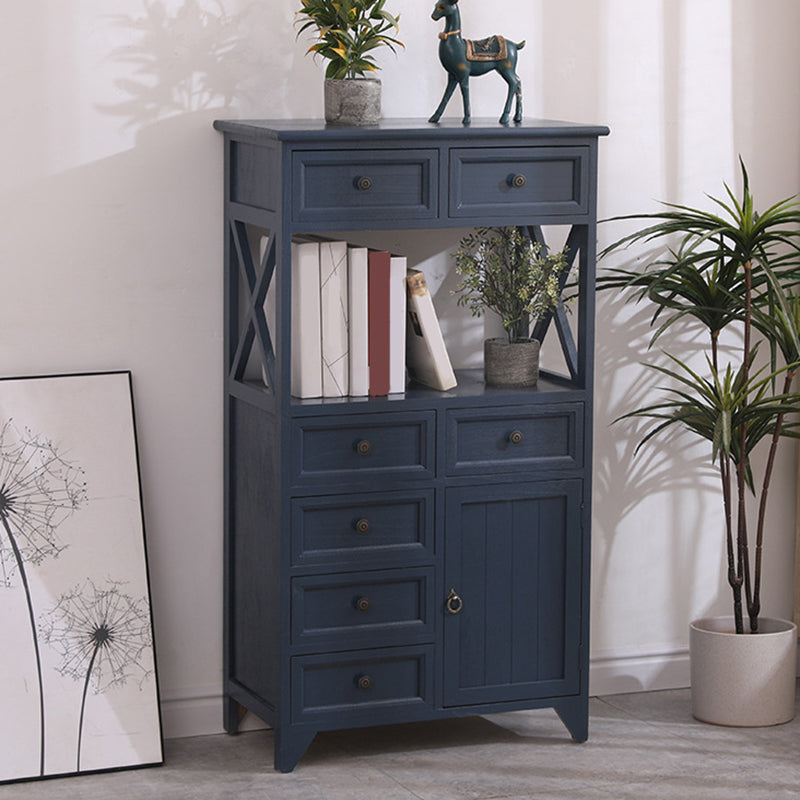 Coastal Combo Dresser Solid Wood Storage Chest Dresser for Bedroom