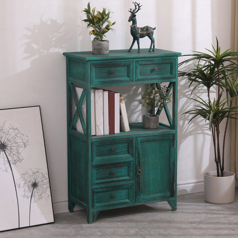 Coastal Combo Dresser Solid Wood Storage Chest Dresser for Bedroom