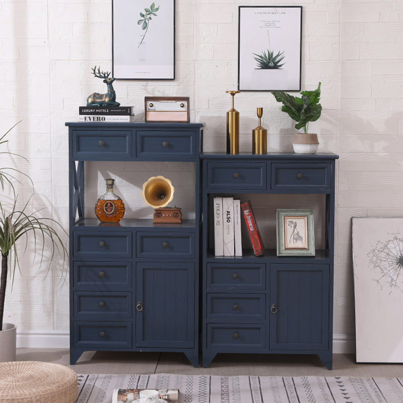 Coastal Combo Dresser Solid Wood Storage Chest Dresser for Bedroom