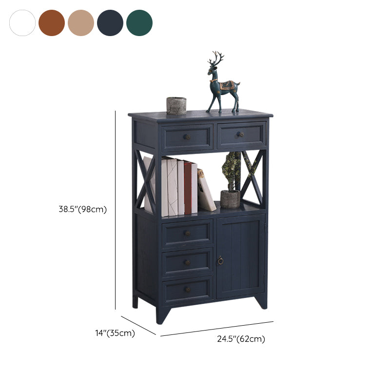 Coastal Combo Dresser Solid Wood Storage Chest Dresser for Bedroom