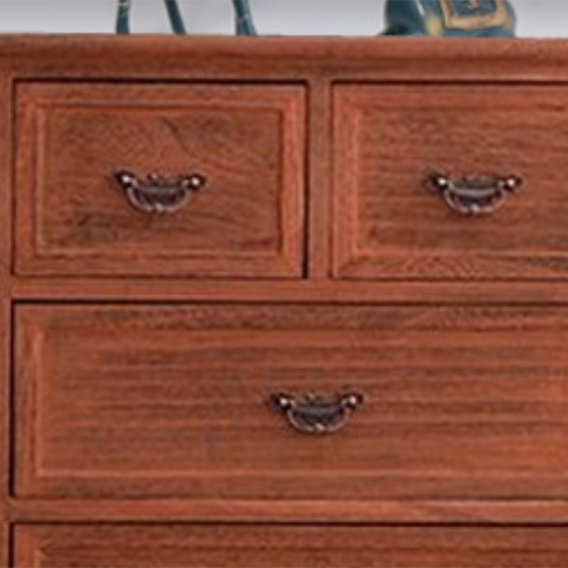 Coastal Solid Wood Lingerie Chest Vertical Storage Chest for Bedroom