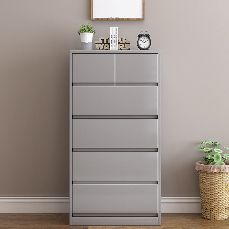 Contemporary Lingerie Chest Rubber Wood Storage Chest Dresser for Home Office