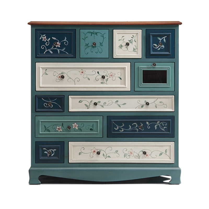 Coastal Birch Storage Chest Dresser Horizontal Storage Chest for Bedroom