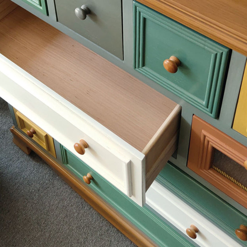 Coastal Birch Storage Chest Dresser Horizontal Storage Chest for Bedroom