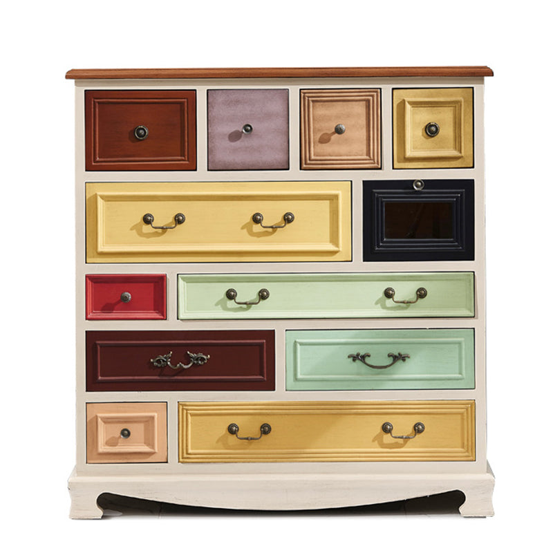 Coastal Birch Storage Chest Dresser Horizontal Storage Chest for Bedroom