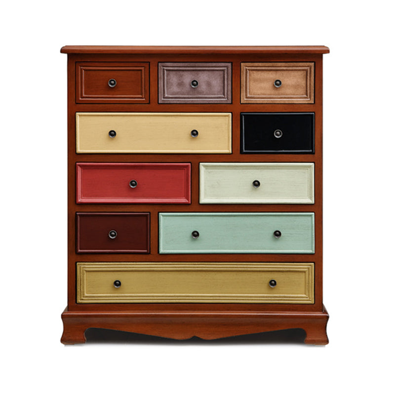 Coastal Birch Storage Chest Dresser Horizontal Storage Chest for Bedroom