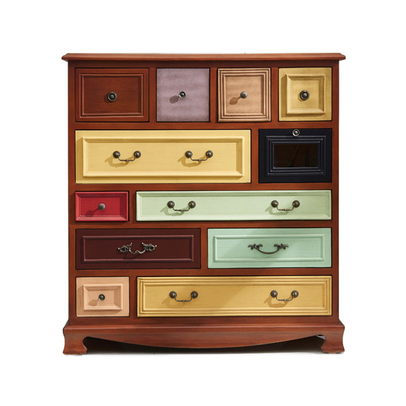 Coastal Birch Storage Chest Dresser Horizontal Storage Chest for Bedroom