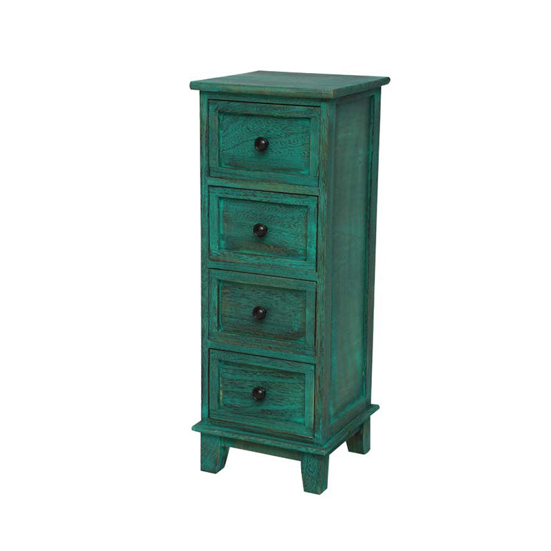 Coastal Dresser Solid Wood Storage Chest with 4/5/6 Drawers , 11.7-inch Width