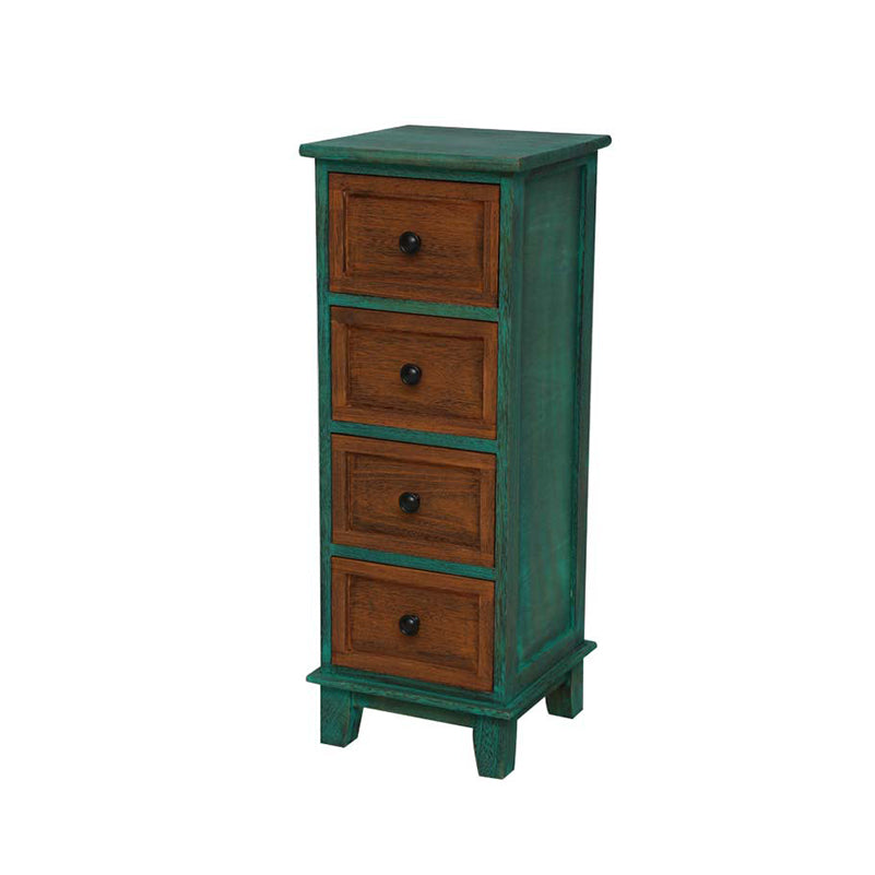 Coastal Dresser Solid Wood Storage Chest with 4/5/6 Drawers , 11.7-inch Width
