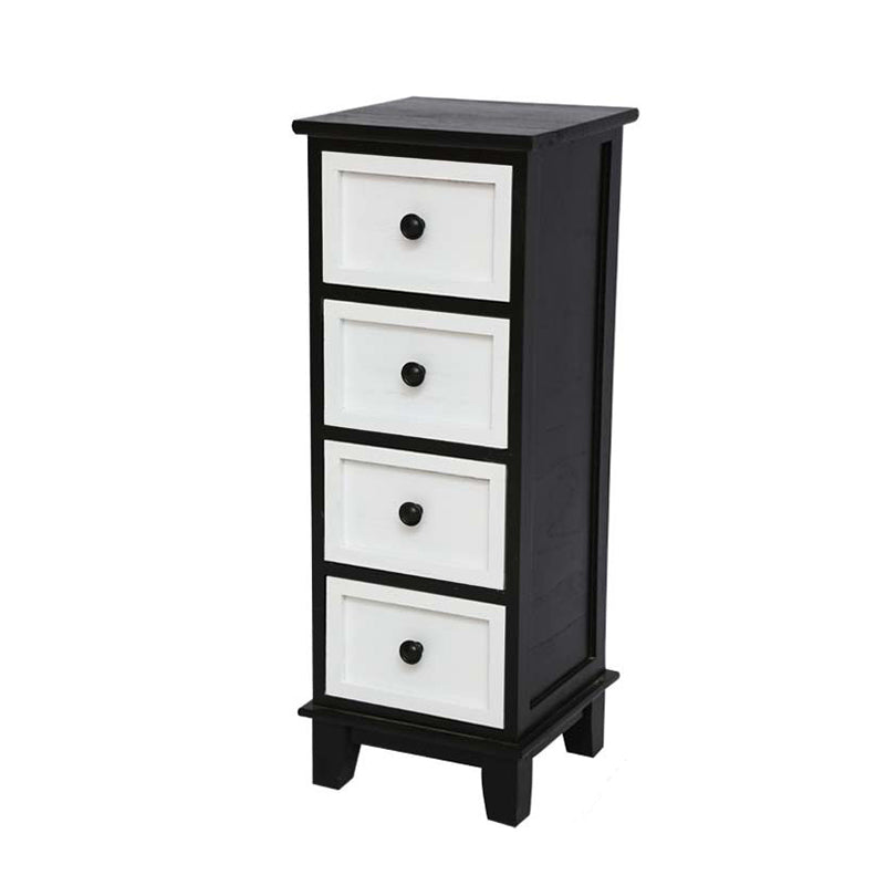 Coastal Dresser Solid Wood Storage Chest with 4/5/6 Drawers , 11.7-inch Width