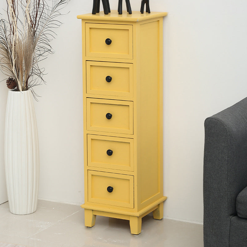 Coastal Dresser Solid Wood Storage Chest with 4/5/6 Drawers , 11.7-inch Width