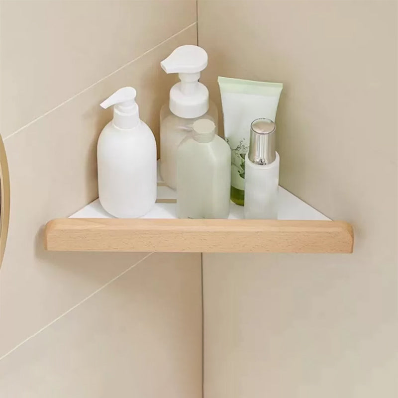 White Bathroom Set Solid Wood & Aluminum Bathroom Accessory as Individual or as a Set