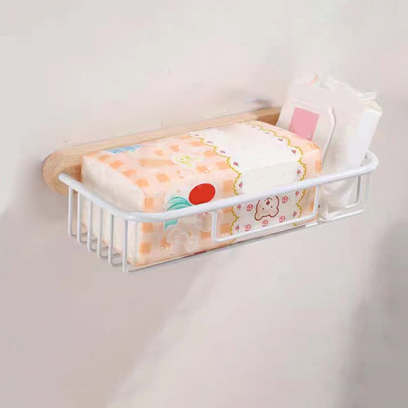 White Bathroom Set Solid Wood & Aluminum Bathroom Accessory as Individual or as a Set