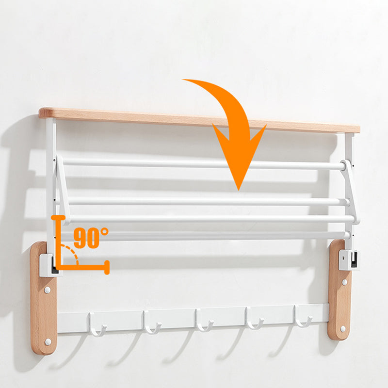 White Bathroom Set Solid Wood & Aluminum Bathroom Accessory as Individual or as a Set