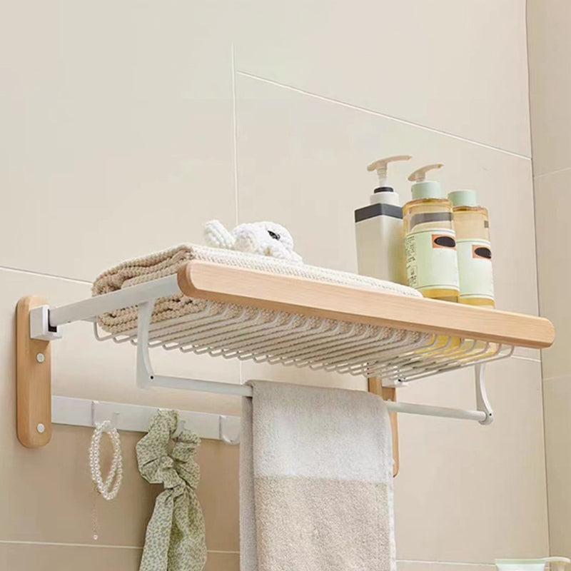 White Bathroom Set Solid Wood & Aluminum Bathroom Accessory as Individual or as a Set