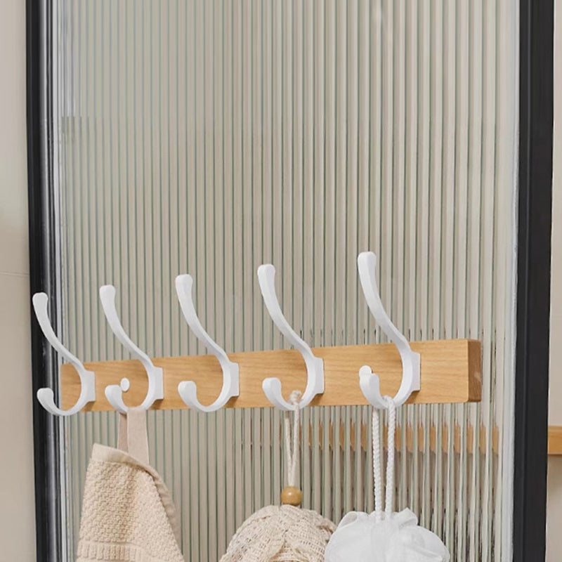 White Bathroom Set Solid Wood & Aluminum Bathroom Accessory as Individual or as a Set
