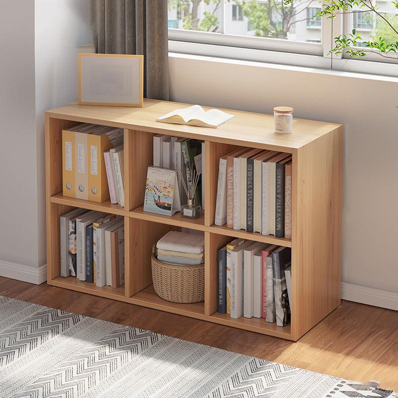 Standard Engineered Wood Bookcase Scandinavian Closed Back Bookshelf