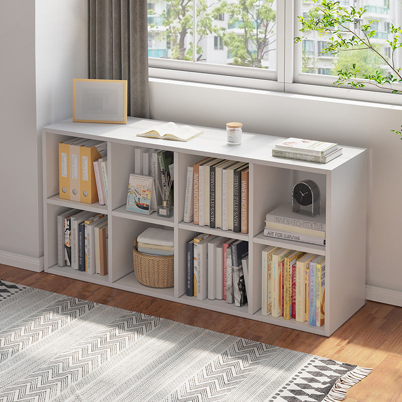 Standard Engineered Wood Bookcase Scandinavian Closed Back Bookshelf