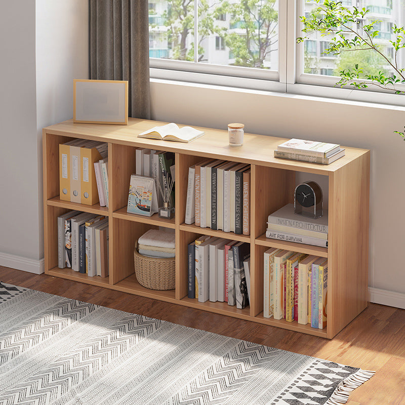 Standard Engineered Wood Bookcase Scandinavian Closed Back Bookshelf