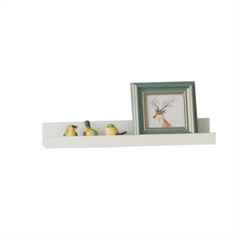 Floating Closed Back Bookshelf Metal Contemporary Bookcase with Shelf