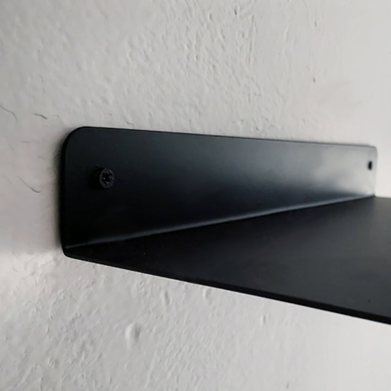 Floating Closed Back Bookshelf Metal Contemporary Bookcase with Shelf