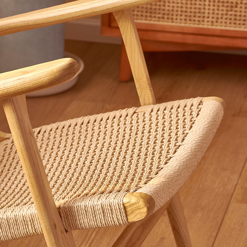 Modern Indoor Rocking Chair Natural Rattan Rocking Chair for Living Room