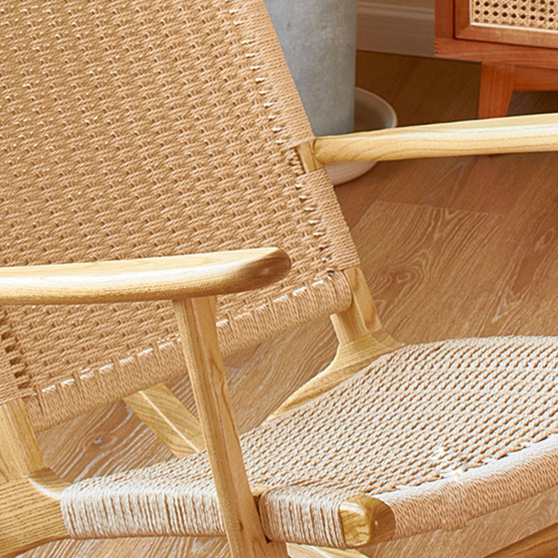 Modern Indoor Rocking Chair Natural Rattan Rocking Chair for Living Room