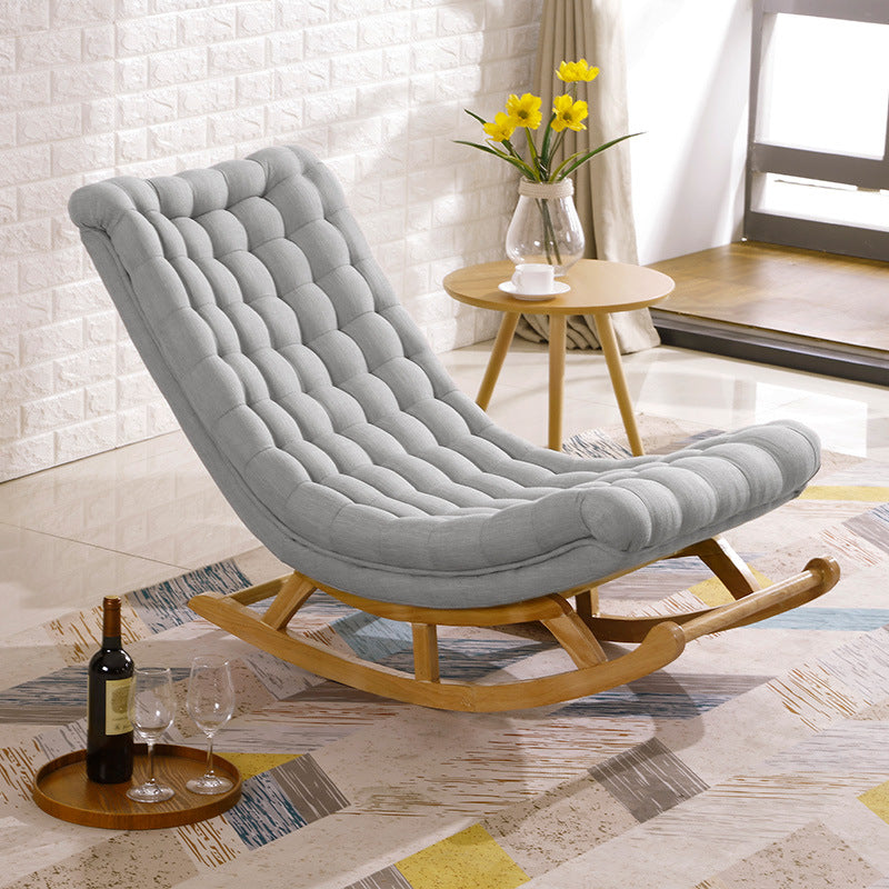 Contemporary Indoor Rocking Chair Nursery Sofa Rocking Chair with Ottoman