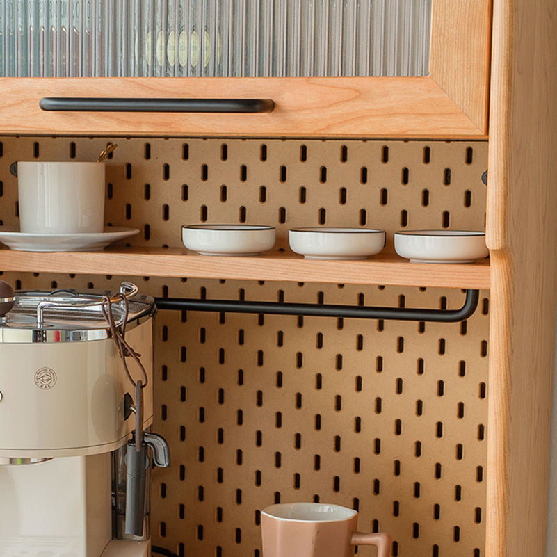 Modern Wooden Dining Hutch Pine Buffet Cabinet for Dining Room