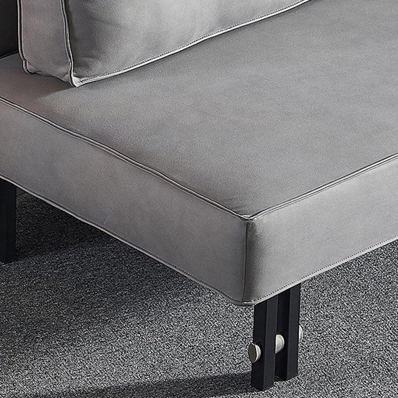 Contemporary Futon Sleeper Sofa Bed Fabric Armless Futon Frame