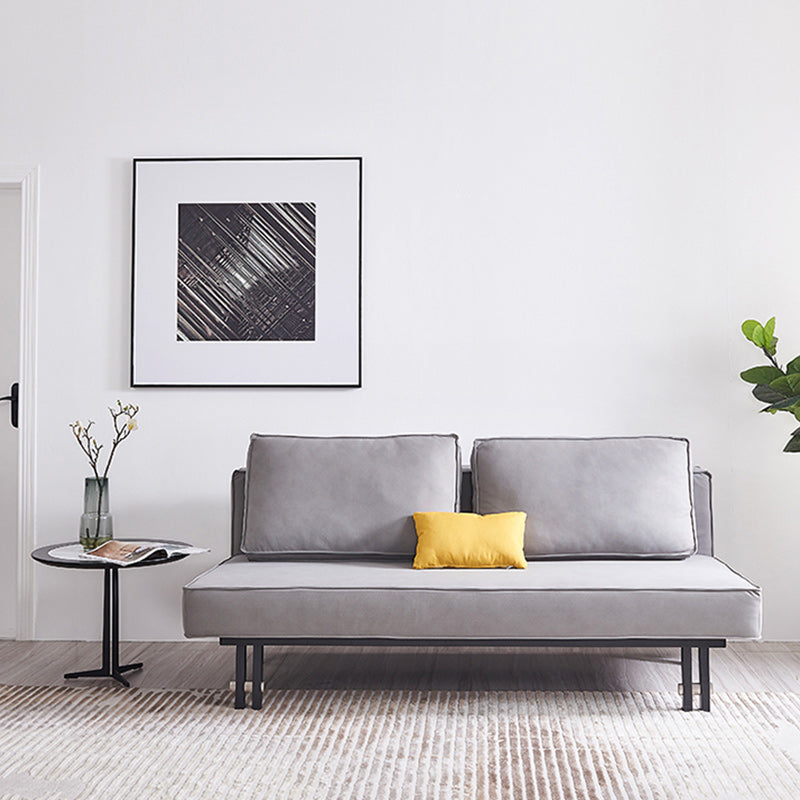 Contemporary Futon Sleeper Sofa Bed Fabric Armless Futon Frame