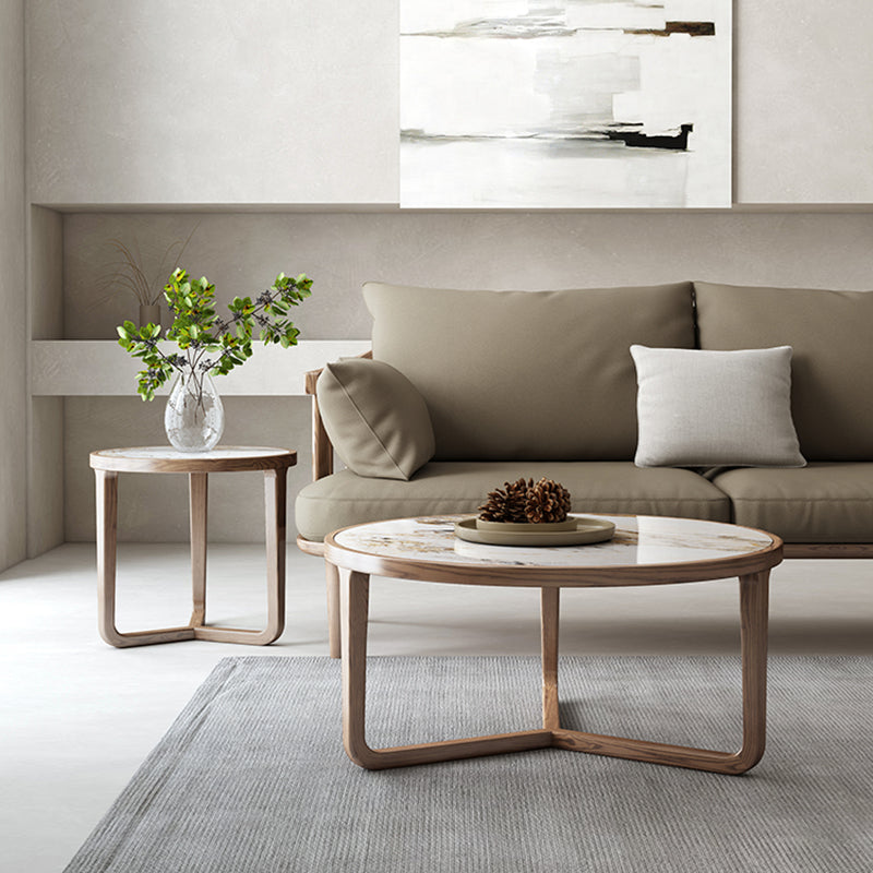 Modern Slate Coffee Table No Distressing Round Coffee Table Set
