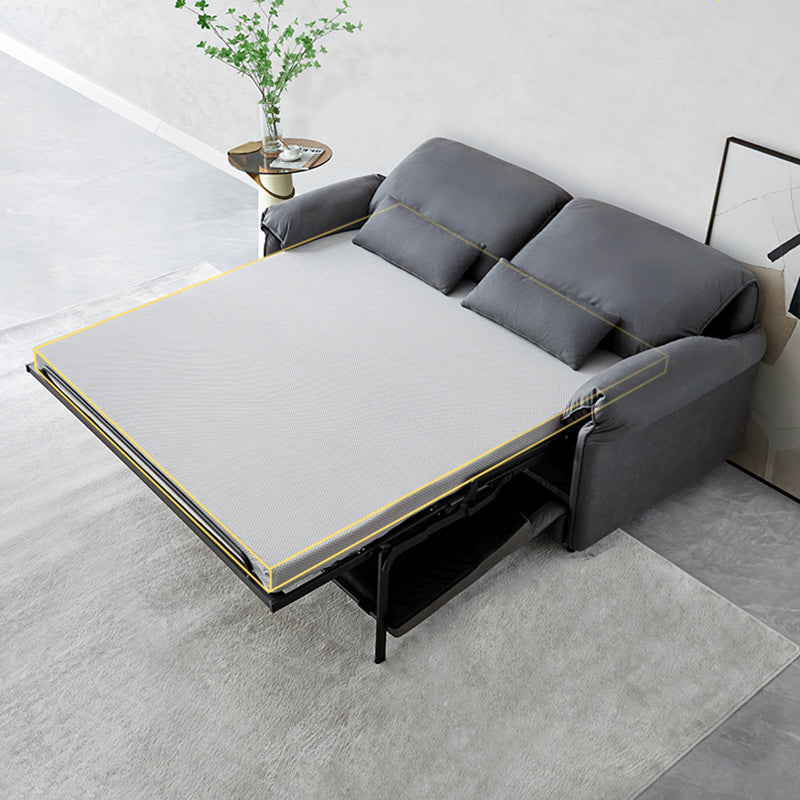 Contemporary Convertible Sofas Cushion Back Futon Sleeper Sofa Bed