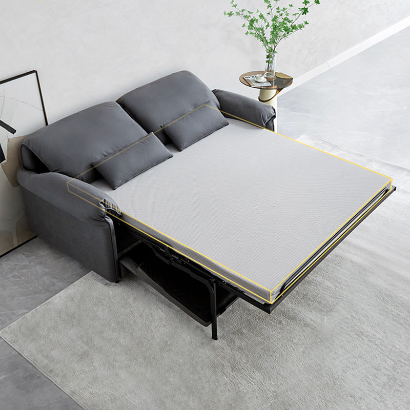 Contemporary Convertible Sofas Cushion Back Futon Sleeper Sofa Bed