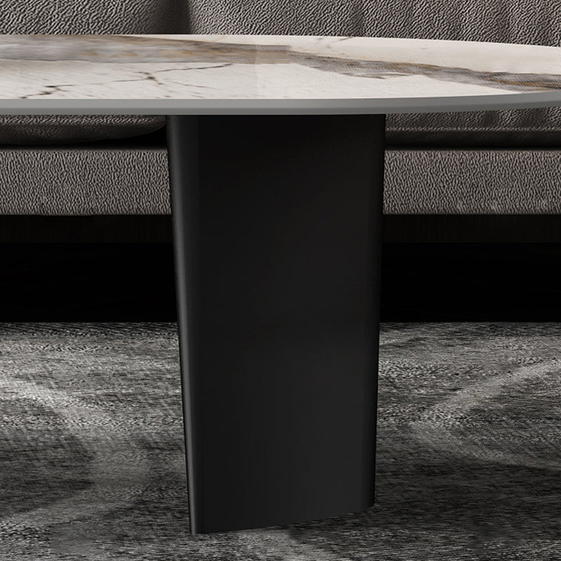 No Distressing Coffee Table Modern 2 Legs Free-Form Single Coffee Table