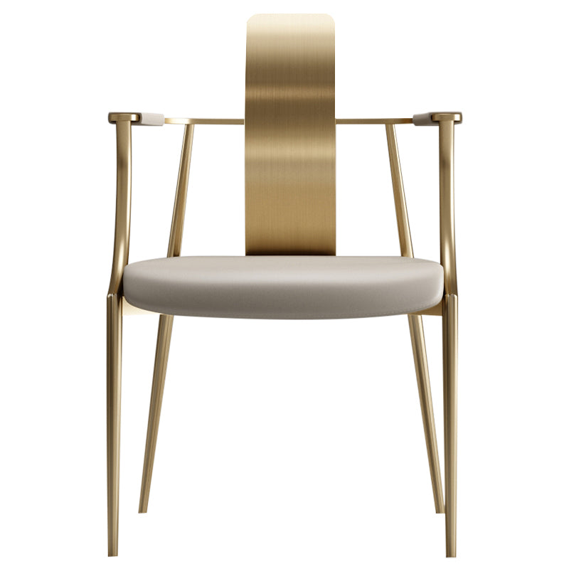 Glam Track Arms Armchair Basic Fixed Back Accent Armchair for Living Room