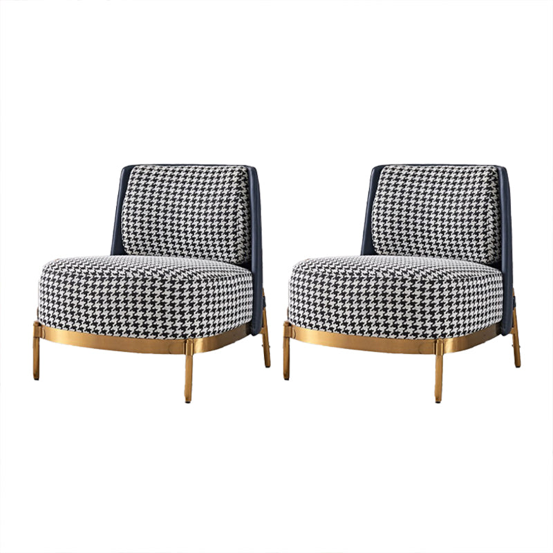 Linen Barrel Chair 29.52" Wide Chair with Cushion Back for Living Room