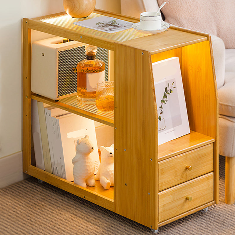 Rectangular End Table 27.6" W x 11.8" D x 23.6" H Wooden Modernistic Side Table