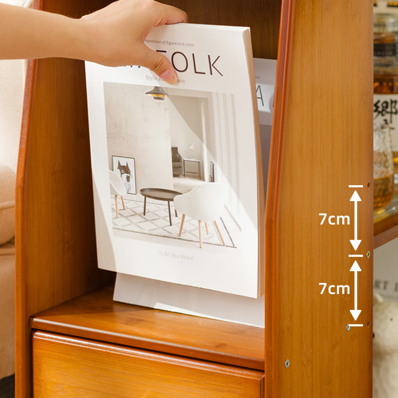 Rectangular End Table 27.6" W x 11.8" D x 23.6" H Wooden Modernistic Side Table