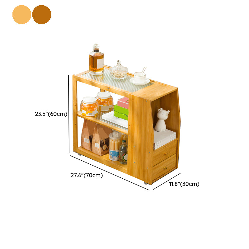 Rectangular End Table 27.6" W x 11.8" D x 23.6" H Wooden Modernistic Side Table