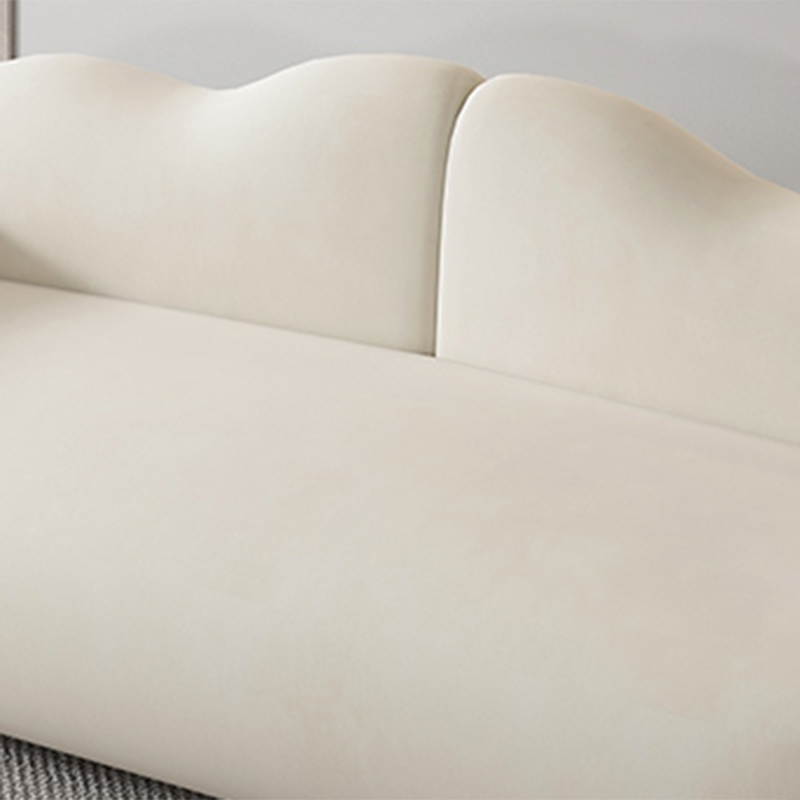 Scandinavian Seating White Cushions Rolled Arm Living Room Settee